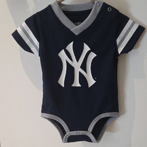 Navy NY Yankees Jersey Romper | MLB